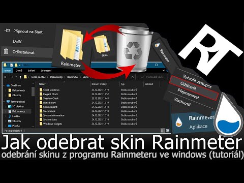 Jak odebrat Rainmeter skin – odebrání Rainmeter skinu ve Windows (tutoriál)