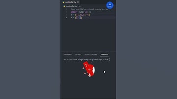 add multidimensional numpy array in python #shorts #short