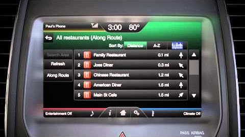 SYNC® with MyFord Touch® Navigation Setting Waypoints