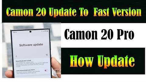 Tecno camon 20 update to new fast version |how to update tecno camon 20 pro