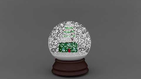 Snowglobe. VFX and 3D physics on MAYA, rendered video