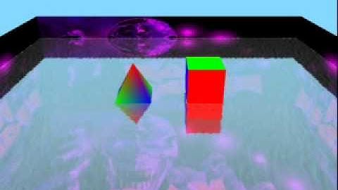 Water surface rendered with both Reflection & Refraction