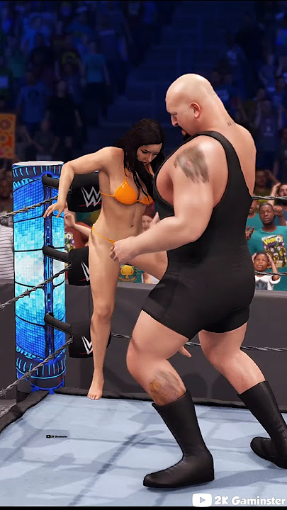💥Big Show vs Nikki Cross💥Part 7 #bigshow #nikkicross #wwe #wwe2k24 #shorts #wweraw #smackdown #reels