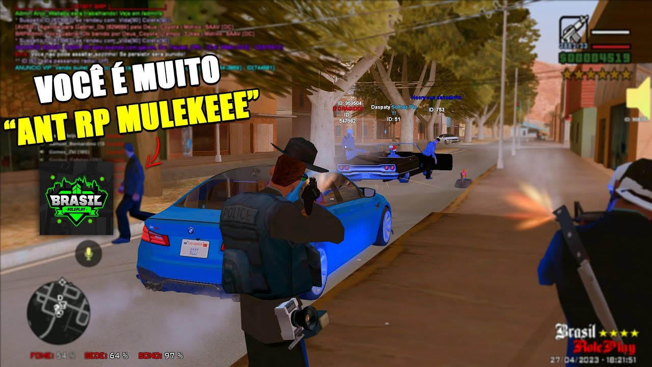 ATÉ O ADM DO BRASIL ROLEPLAY ESTÁ DE OLHO NO MEU RP - GTA SAMP ANDROID 