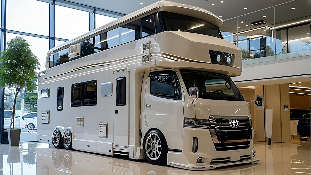 Внутри двухэтажного автодома Toyota 2026 года стоимостью 450 000 долларов — обычные автодома здес...