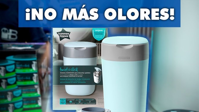 Tommee Tippee Twist & Click XL Contenedor para Pañales, Capacidad para 60  Pañales, Nuevo Sistema Ecológico, Incluye 1 Cartucho de Recambio con  Película GREENFILM Antibacteriana y Sostenible : : Bebé