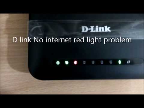 D Link 2750u internet signal red light problem