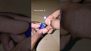 Battery Ke Bina LED Aur Motor Kaise Chalaye 😱 | 25V Capacitor Experiment #shorts