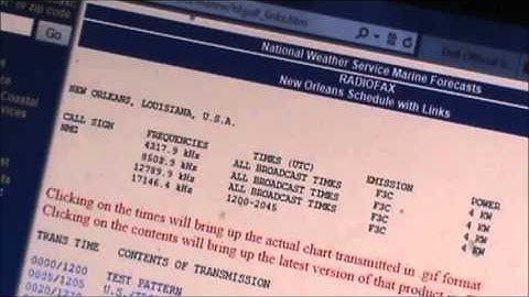 Shortwave radio HF Fax pt1