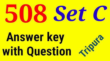 508 Set C Answer Key with Questions l SMDN Tutorial
