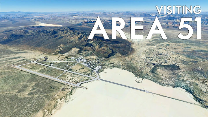 Microsoft Flight Simulator 2020 - Visiting AREA 51