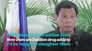Philippines Leader Threatens To Kill Drug Addicts