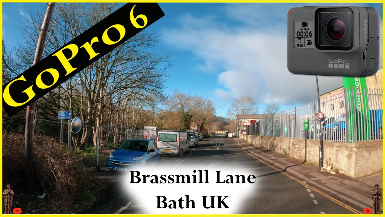 Brassmill Lane.     "Driving through The Streets of Bath, UK".     (GoPro 6).