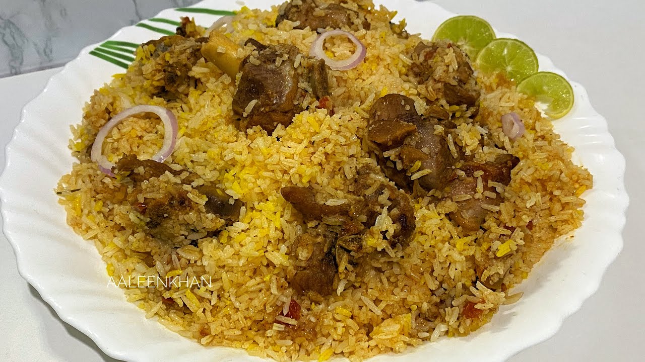 Mutton Biryani With Normal Rice Mutton Biryani Dum Recipe Mutton