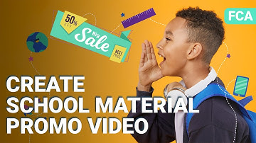 Create a Cute School Material Sale Promo | Filmora Creator Academy