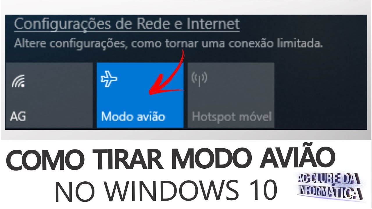 Como tirar o Modo avião no Windows 10 - YouTube