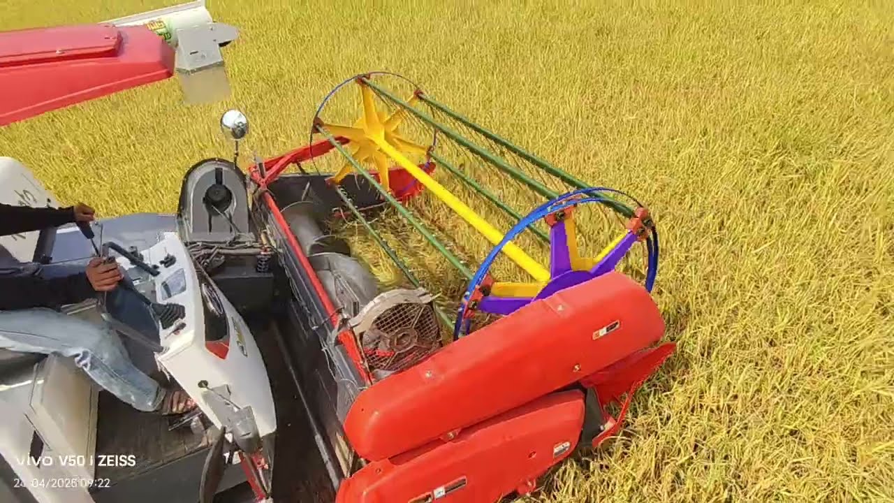 คลิปนี้ไม่ตัดต่อ การทำงานจริง รถเกี่ยวขยายปาก 70 เป็น 95 อู่ประสิทธิโชคการช่าง