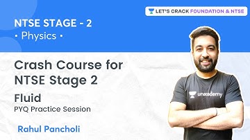Crash Course - NTSE Stage 2: Fluid | PYQ Practice Session | Physics | Rahul Pancholi