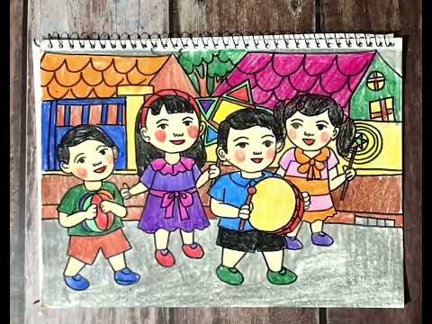Video Vui tết trung thu- Vẽ tranh đề tài lễ hội - youtube