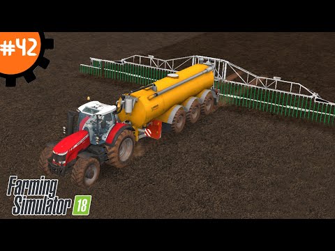 Видео: Самый большой разбрасыватель удобрений в Farming Simulator 18 | Fs 18. #42