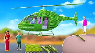 বাঁশের হেলিকপ্টার বাঁচাও - Bamboo Helicopter Rescue Golpo | 3D Animated Bangla Stories | Maa Maa TV