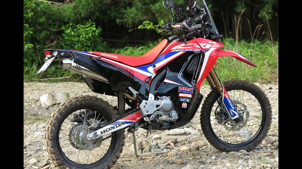 CRF250RALLYのタイヤを替えたので京都屈指のテクニカル林道を走りました