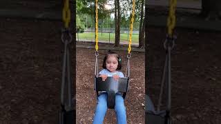 Baby swinging in park | baby love to swing | 19 month old baby | #youtubeshorts | #shorts