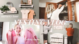 NEST WITH ME (part 3) // baby girl nursery tour, baby haul + the final prep