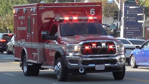 LAFD *NEW* Rescue 6 Transporting 11/6/2025