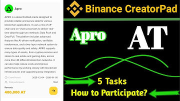 Apro (AT) CreatorPad in Binance Square || How to Participate?