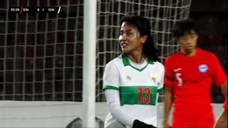 HIGHLIGHT- SKILL - Timnas Putri 1 - 0 Singapore. afc women's asian cup 2022