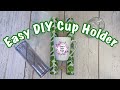 Easy DIY cup holder to apply vinyl on drink ware