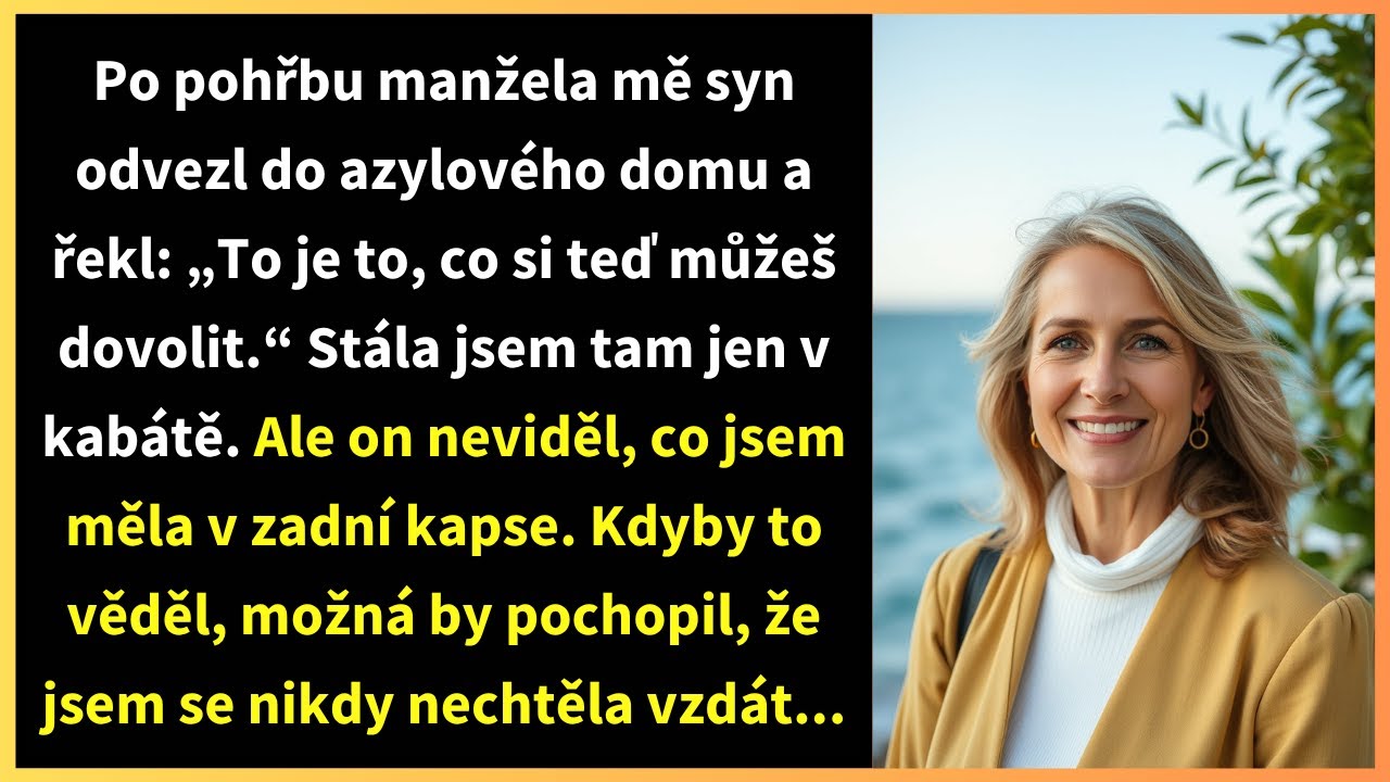 Po pohřbu manžela mě syn odvezl do azylového domu a řekl: „To je to, co si teď můžeš dovolit.“