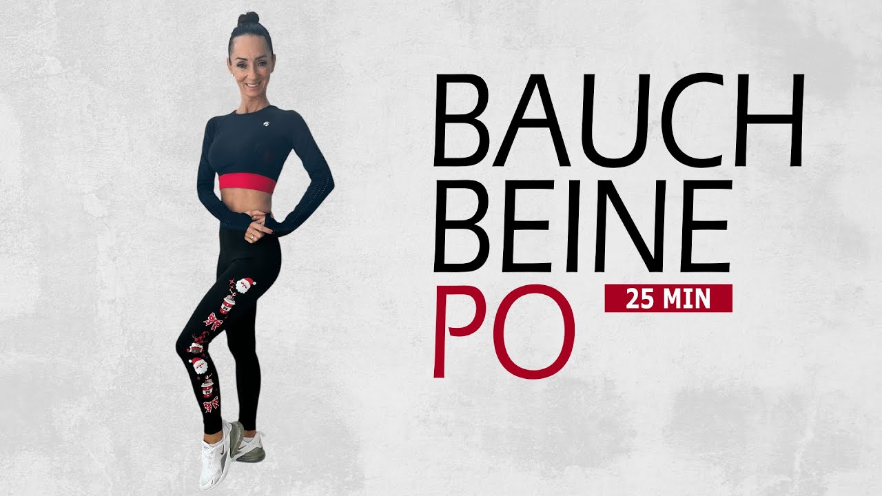 25 MIN BAUCH BEINE PO / Ganzkörper-Fit mit Fokus auf Beine & Po | Katja Seifried