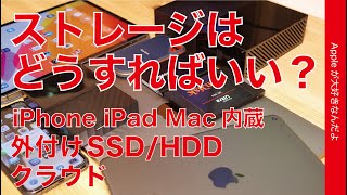 Apple製品 ストレージの選び方！iPhone/iPad/Mac内蔵とクラウドストレージ、外付HDD/SSDの特徴など