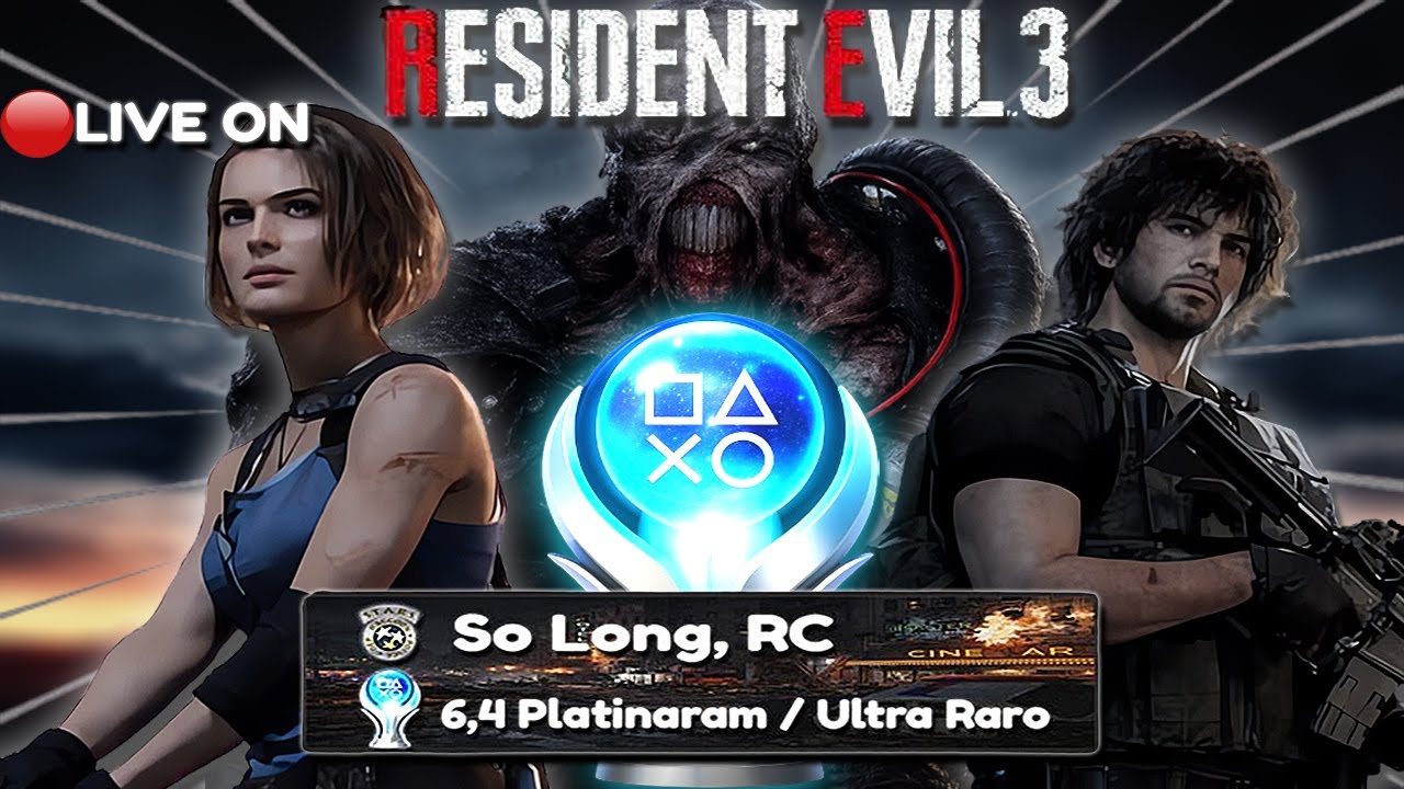 Platinando Resident Evil 3 Remake!! (MARATONA RESIDENT EVIL)