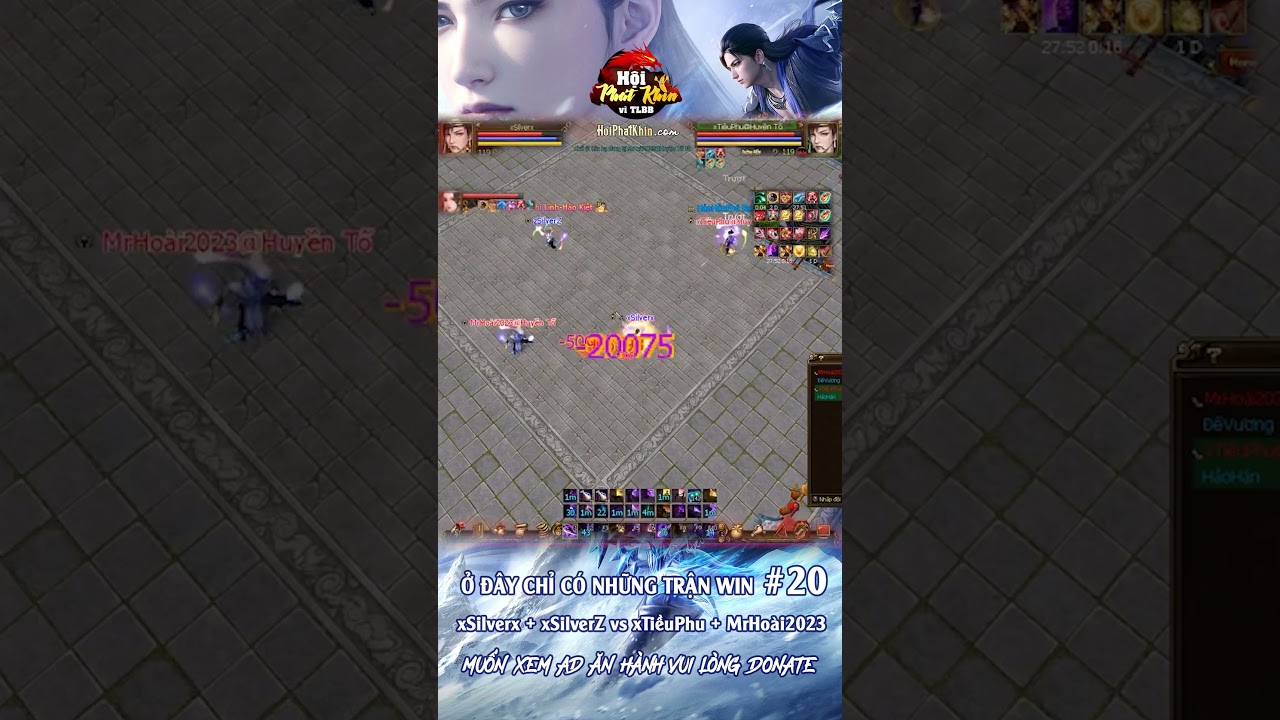 Clip #20: xSilverx + xSilverZ vs xTiềuPhu + MrHoài2023