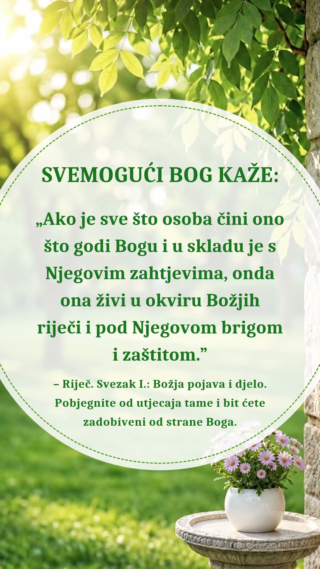 Umiri se pred Bogom i čitaj Njegove riječi kako bi Mu se približio