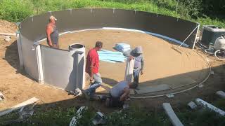 Celebrity Installing a supernova 27 Feet Round Above Ground Pool Wealth
