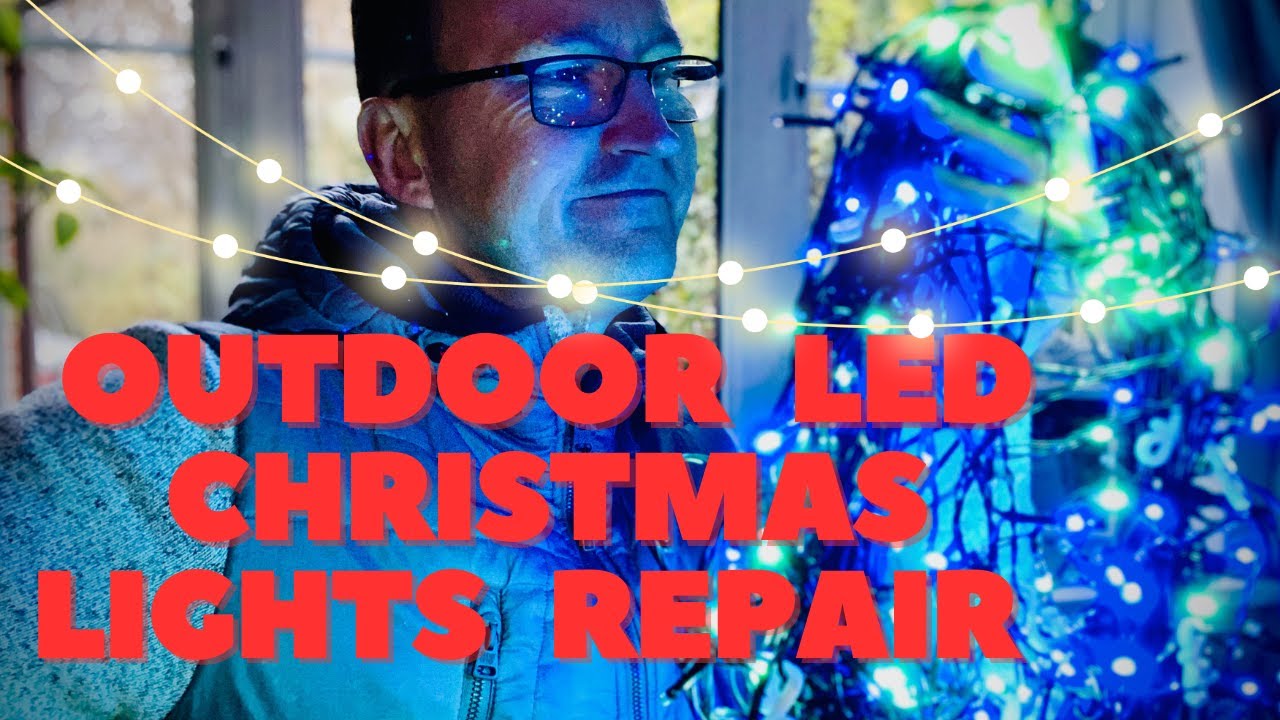 Outdoor LED Christmas Lights Repair - 34V power supply - Broken wires