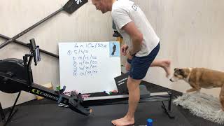 4 x 10m Steady aerobic