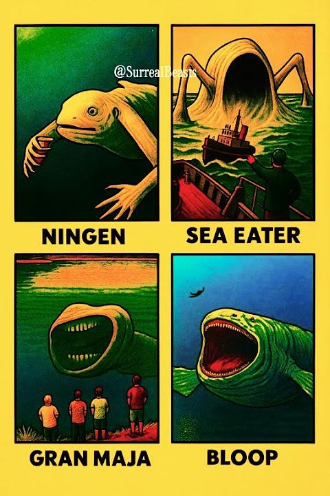 Who Swallowed Whom? El Gran Maja vs Bloop #elgranmaja #bloop #seaeater #ningen #shorts #deepsea