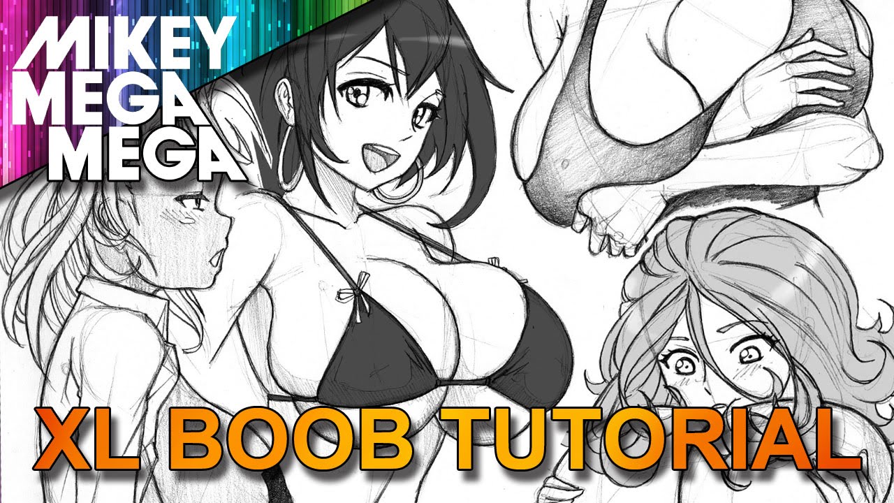 How To Draw BOOBS 3 |F+ CUP BREASTS| IN ANIME MANGA with MIKEYMEGAMEGA -  YouTube