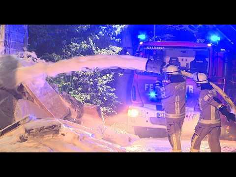Brand in Baustoffhandel in Kleve