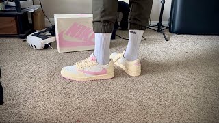 Travis Scott x Air Jordan 1 low “SHY PINK” 💘 Review +OnFeet