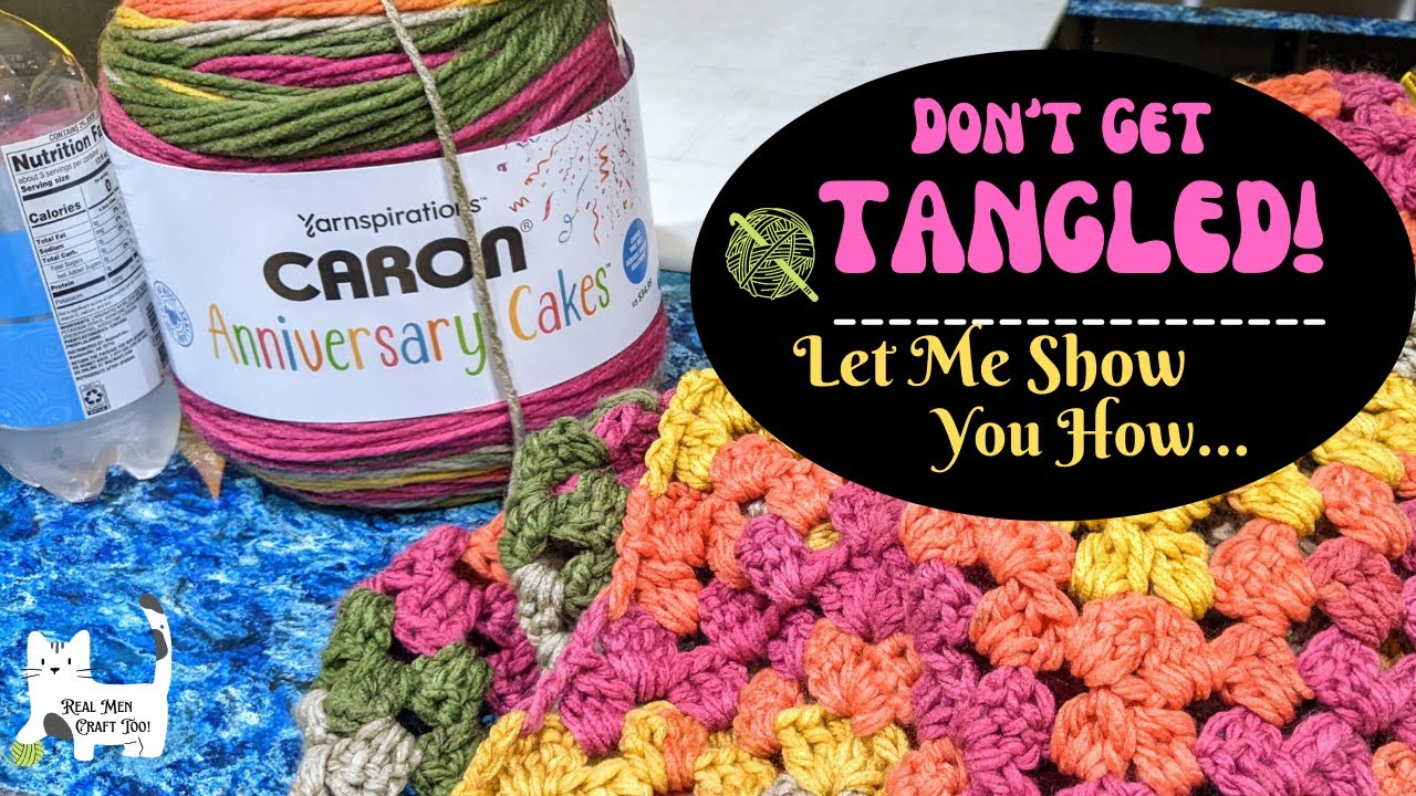 Caron Anniversary Cakes ~ Don't get Tangled yarn anymore