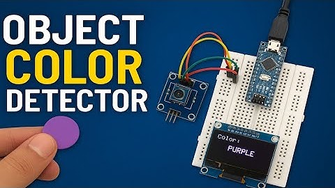 Object Color Detector Using TCS3200 Color Sensor Module