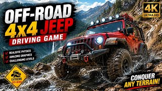 😱 INSANE Off-Road 4x4 Jeep Challenge! | Extreme Mountain Driving Gameplay 🔥
