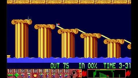 Lemmings - Tricky - Atari ST [Longplay]