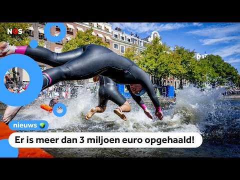 Over 3,000 people jump into Amsterdam canals for charity